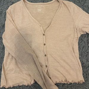 American Eagle Soft Long Sleeve Crop Top